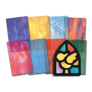 Papier imitant le vitrail