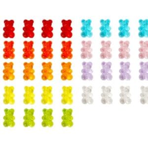 Gummy Bear shaped beads